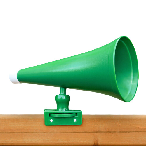 Playsets de gorila 07-0022-G Megaphone Swing Swing Accessory con Mount Green