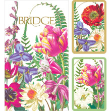 Caspari La Dolce Vita Bridge-Geschenkset in Gro format 2 Spielkartendecks und 2 Punktebl cke (GS153J)