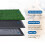 Grama artificial FluffyDream para penico para ces - Almofada de grama de forte absoro de 20 x 25 polegadas Almofada de grama para ces com ban 4