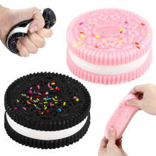 Gytera 2 Packs Cookie Squishies Fidget Toys Adults Squeeze Toys Sticky Sensory Toys for Kids with Autism Stress Balls for Adults Fidgets Birthd