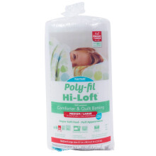 Fairfield Poly-Fil Hi-Loft Premium-Polyester-Bettdecke und Steppwatte fr mittelgroe und groe Projekte, ideal zum Quilten, 205,5 x 243,8 cm
