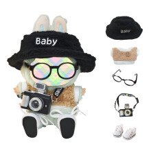 Kleidungsset fr Puppenzubehr (keine Puppe), ses Kawaii-Outfit-Set, 5-teilig, fr 15 cm bis 17 cm groe Puppen, Puppenkleidungsset, Ersatz mit Hut