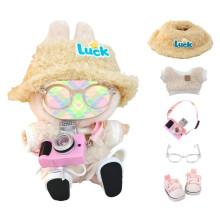 Kleidungsset fr Puppenzubehr (keine Puppe), ses Kawaii-Outfit-Set, 5-teilig, fr 15 cm bis 17 cm groe Puppen, Puppenkleidungsset, Ersatz mit Hut