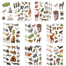 312Pcs Jungle Animal Stickers Realistic Safari Animal Decorations Stickers for Scrapbooks Envelopes Cards Gifts Crafts Decor