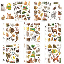 312Pcs Farm Animals Stickers Cute Farm Barnyard Cow Sheep Horse Decorations Stickers for Scrapbooks Envelopes Cards Gifts Crafts Decor