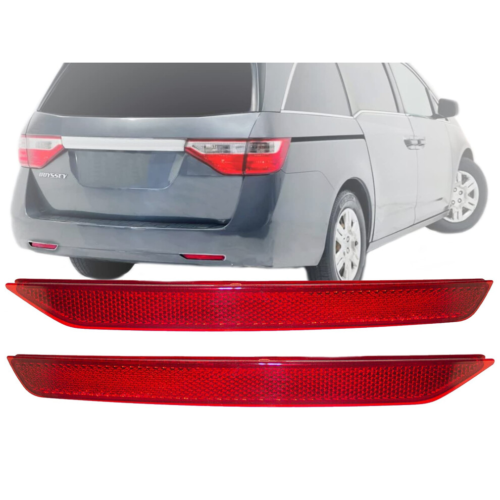 Auto Parts Avenue Apa Replacement Rear Bumper Reflector For 2011 2012 2013 2014 2015 2016 2017 Odyssey Driver And Right Pair Set 33505Tk8a01 33555Tk8a 810070451035