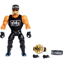 Mattel WWE Superstars Figura y accesorios de accin Serie 1 Hollywood Hulk Hogan Retro coleccionable con manos intercambiables