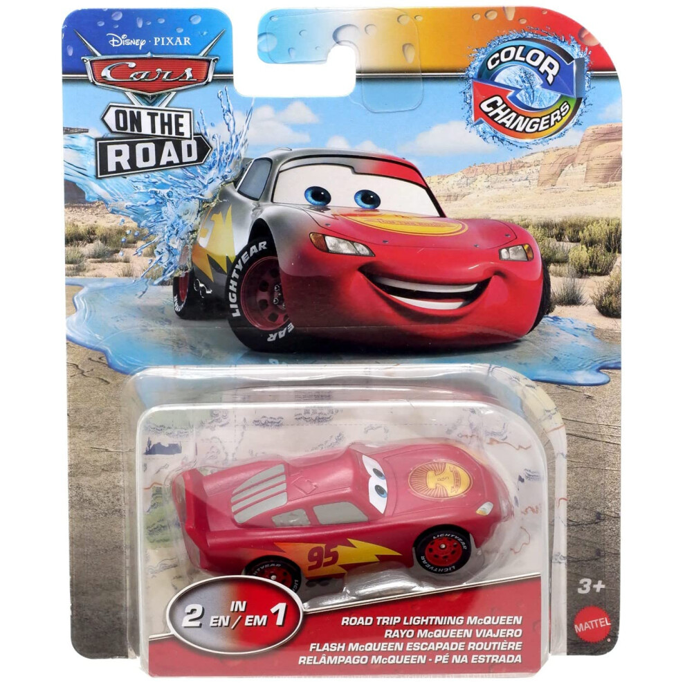 Disney Pixar Cars On The Road Color Changers Road Trip Lightning Mcqueen