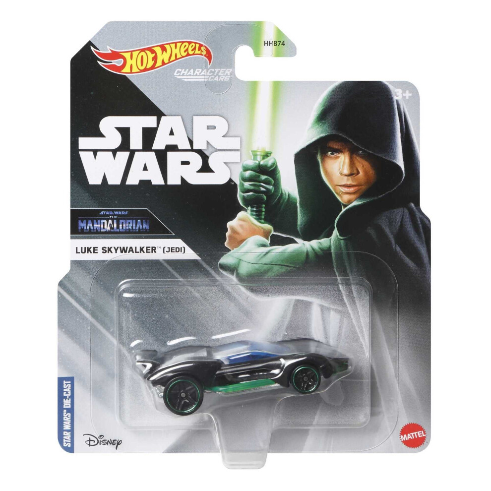Star Wars Hot Wheels Character Cars Luke Skywalker Diecast Car (Jedi)