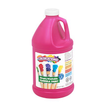 Colorations sin parabeno simplemente pintura tempera lavable para nios - 1/2 galn Valor Tamao Magenta vibrante. No txico y hecho en los EE. UU.