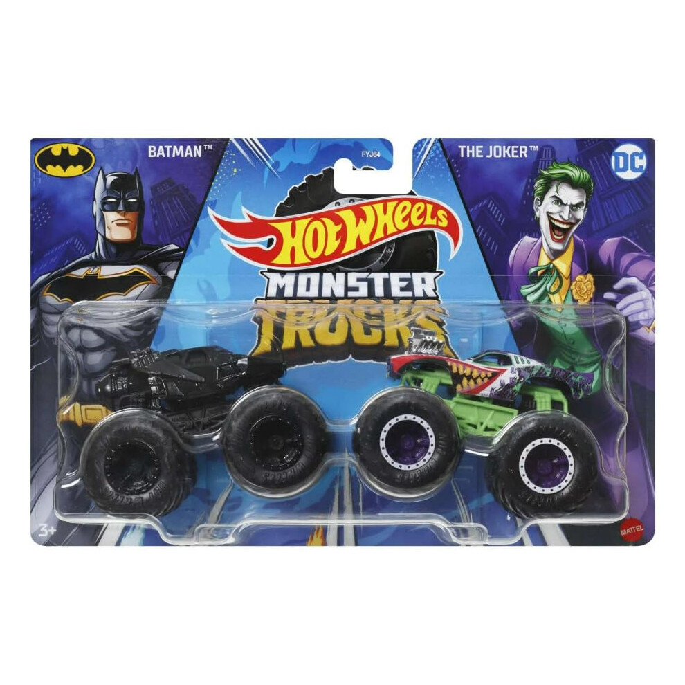Hot Wheels Monster Trucks Batman Vs The Joker 2 Pack