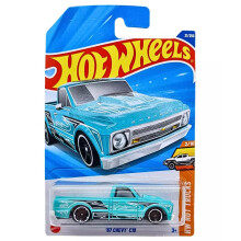 Hot Wheels 67 Chevy C10 Teal HW Hot Trucks 2/10