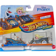 Hot Wheels Racer Verse Diecast Cars Olaf & Elsa Double Pack