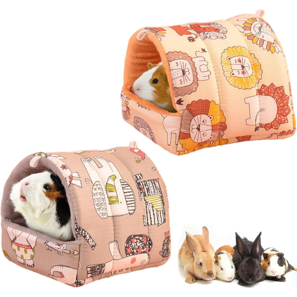 Superpaws 2Er-Pack Meerschweinchenbett, Meerschweinchenversteck, Waschbar, Kleintierhaus, K Figzubeh R F R Zwergkaninchen, Chinchillas, Hamster,-image