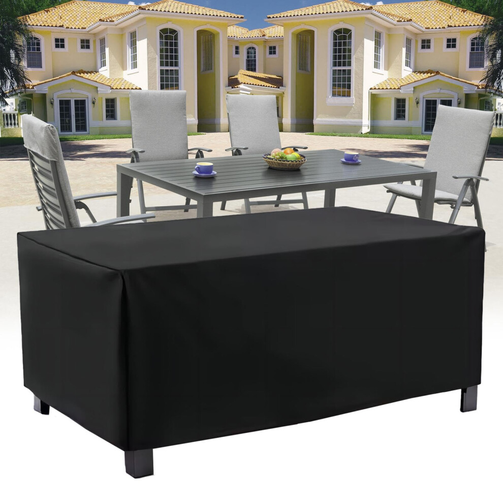 Patio Furniture Covers 142x39x33inch/LxWxH Heavy Duty Outdoor Furniture Covers for Patio Furniture Outdoor Table Covers Waterproof Rectangle with Upg