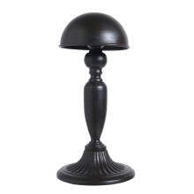 Owlgift Styl Vintage Ksztalt kopuly Zdejmowany metalowy stojak na kapelusze Czapka Uchwyt do przechowywania peruk Stojak czarny (1 szt.)