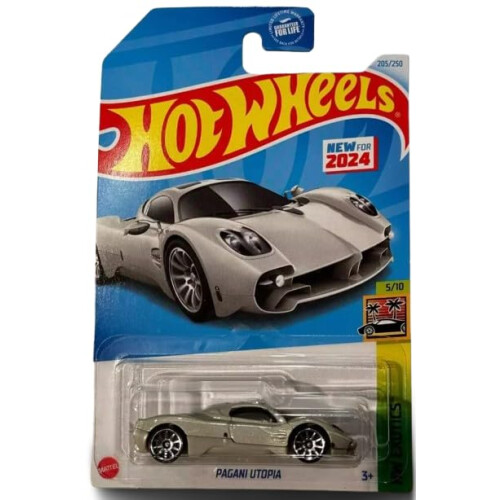 Hot Wheels Wheels Hot Silver Pagani Utopia Car HW Exotics 5/10