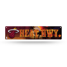 Rico Industries NBA Miami Heat 16-Zoll-Straenschild aus Kunststoff, Dekor