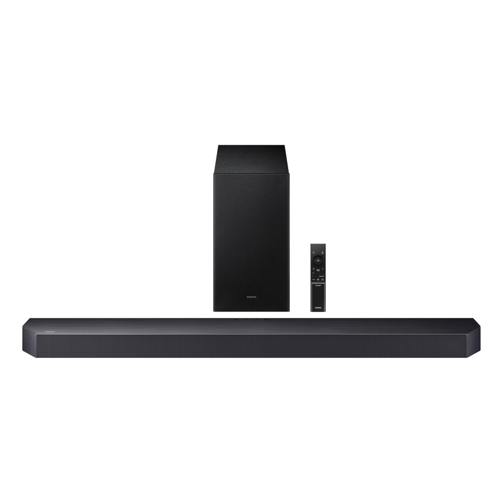 Samsung Q-Series Soundbar Hw Q600f 3.1.2 Ch Subwoofer (2025 Model) Spacefit Sound Pro Q-Symphony Adaptive Sound
