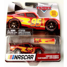 Disney Cars Stock Car Lightning McQueen Die-Cast Car New for 2024