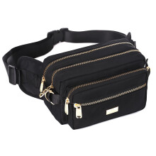 Banbituy Extra Large Fashion Fanny Pack for Men Women  Waist Bag for Waterproof Hiking Running Biking Gym Outdoor Sports Travel Belt Bag (Black)