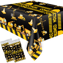 Letromp 2 stykker konstruktionsdug 54 x 108 tommer dumper bordd?ksler til konstruktion Tema Drenge Baby Shower 1. 2. 3. 4. f?dselsdagsfest Tilbeh