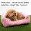 Cama de Cão e Gato Hollypet TC Tecido Plush Auto-Aquecida, Rosa 2