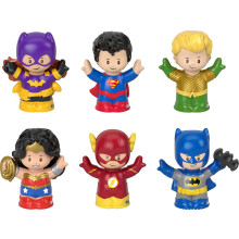 Fisher-Price Little People Hracky pro batolata DC Super Friends Sada figurky pro boj se zlocinem Sada 6 postav pro predstran hran Vek 18+ mescu