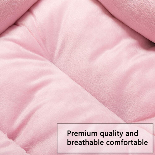 Cama de Cão e Gato Hollypet TC Tecido Plush Auto-Aquecida, Rosa 2
