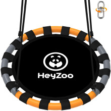 HeyZoo Untertassenschaukel, 40-Zoll-Schaukelsets fr Hinterhof und Spielplatz im Freien, 900 Pfund Gewichtskapazitt mit 360-Grad-Drehung, Geschenke
