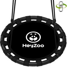 HeyZoo Untertassenschaukel, 48 Zoll, grere Schaukelsets fr Hinterhof und Spielplatz im Freien, 900 Pfund Gewichtskapazitt mit 360-Grad-Drehung, G