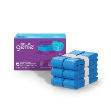 Litter Genie Nachfllbeutel | Eigenstndiger Originalfilm, 6 Stck | Kompatibel mit Litter Genie Standard- und Jumbo-Nachfllpackungen | Ultimative G