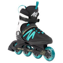 K2 Kinetic 80 Damen Inlineskates     Schwarz/T   rkis 10.5