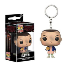 (Eleven With Eggos Short Hair Ver)Funko Pocket Pop Keychain Gift Stranger Things Eleven Pvc Vinyl Figure Keyring