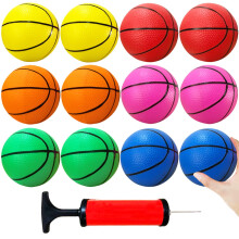Dshengoo 12 pezzi da 5 pollici di basket da 5 pollici basket colorato in gomma gonfiabile in vaso palla da bilia