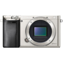 Sony Alpha a6000 spiegellose Digitalkamera, 24,3 MP SLR-Kamera mit 3,0-Zoll-LCD     nur Geh   use (Silber)