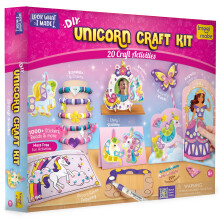 Kit artigianale unicorno imagimake | 20+ attivit gratuite di pasticcio | Bracciale Kit Tavola magnetica Princess Vesti gli adesivi unicorno e altro