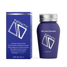 Infinity Hair Fiber  Haarausfall-Concealer  Haarverdichtungsfaser fr Mnner und Frauen  Dunkelbraun, 15 g