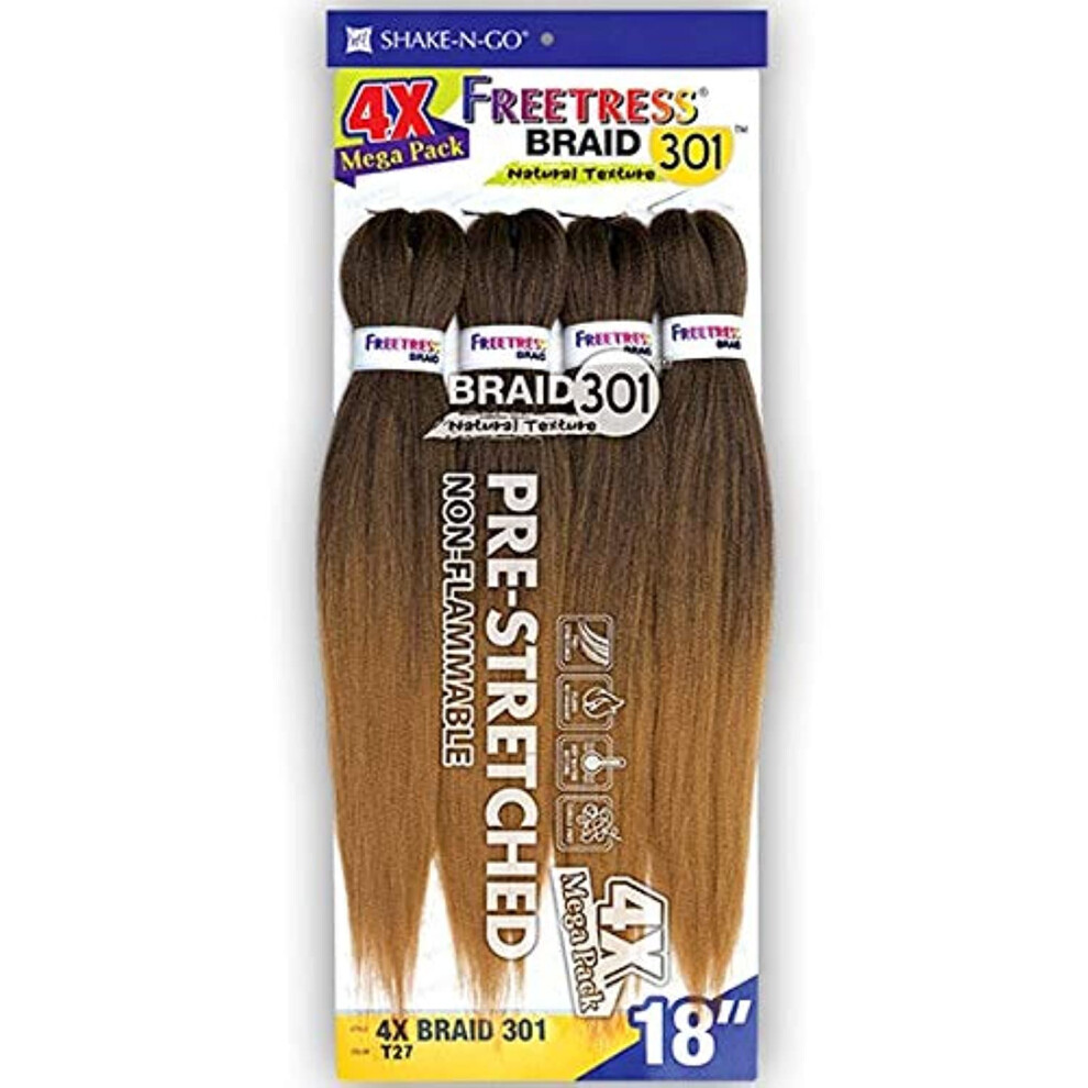 Shake-N-Go Freetress Synthetic Mega Pack Braid - 4X Braid 301 18In (27)