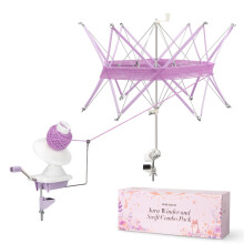INMAKER Yarn Winder and Swift  Yarn Swift and Ball Winder Set  4oz Yarn Ball Winder with Swift for Crocheting