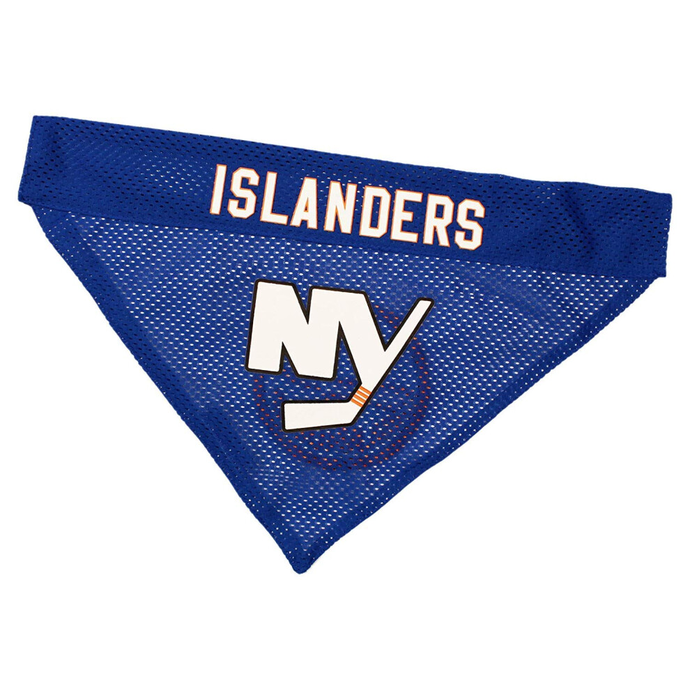 Nhl New York Islanders Bandana Fr Hunde & Katzen Klein/Mittel. - Ses & Stylisches Bandana! Das Perfekte Schal-Bandana Fr Hockey-Fans, Ideal F-image