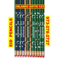Islamische Geschenke 123 Eid Mubarak Bleistifte (24) ??? ????? Happy EId, individuelle Partygeschenke, Dekoration, arabische Neuheit, muslimische Ges