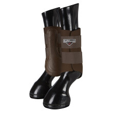 LeMieux Grafter Brushing Horse Boots - Protective Gear and Training Equipment - Equine Boots, Wraps & Accessories (Brown/Large X-Wide)
