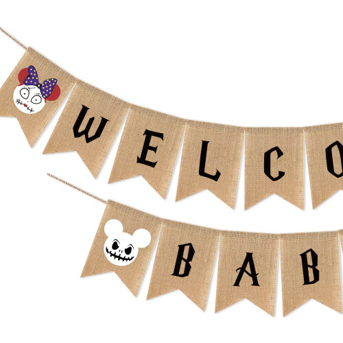 Jack e Sally Welcome Baby Banner 1