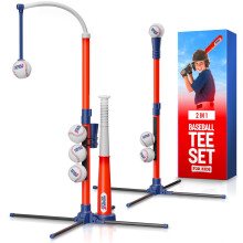 Honkbal Slaghout voor Kinderen - T-Ball Set voor Peuters 3-5, 4-6 - Tball Speelgoed voor 3-4 Jaar - Verjaardagscadeau voor Jongens 3-6