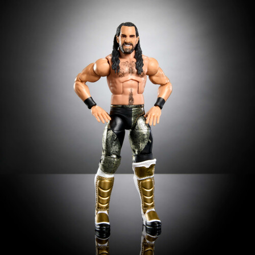 Mattel Conjunto de bonecos de ao e acessrios de elite da Mattel WWE Top Picks Seth Freakin Rollins Colecionvel de 6 polegadas com anel de mos troc 2