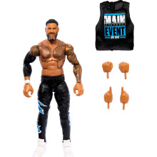 Mattel WWE Top Picks Elite Actionfigur & Zubehr-Set Jey USO, 6 Zoll groes Sammlerstck mit austauschbaren Hnden, Ringausrstung und 25 Gelenkp