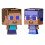 Mattel Figuras Mattel Minecraft Flippin Figs com brinquedo Fidget Play 2 em 1 em escala de 3,75 polegadas com cabea grande e design pixelado (os person 3