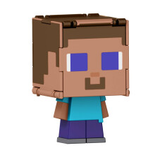 Mattel Minecraft Flippin Figs Figuras con juguete a escala de 3,75 pulgadas 2 en 1 con cabeza grande y diseo pixelado (los personajes pueden variar)