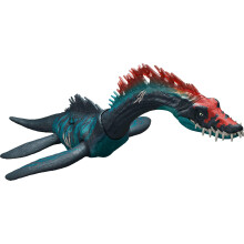 Mattel Jurassic World Chaos Theory Gigantische Tracker Styxosaurus Dinosaurierfigur, gro e Spezies, Spielzeug, Kopfangriff, Chomp & Paddle-Bewegu